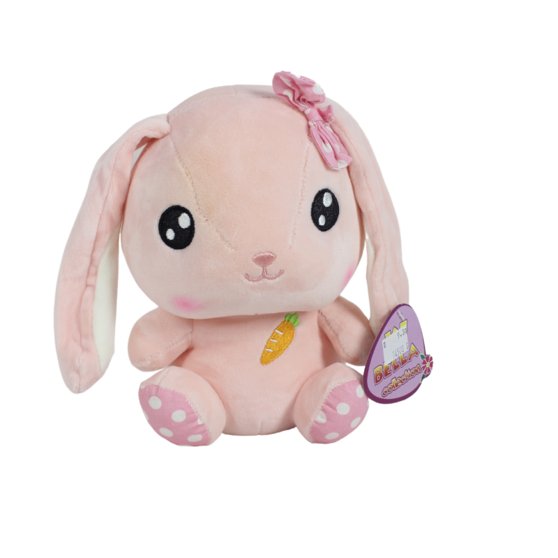 Conejito rosa con moño